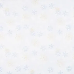 108" Quilt Back - Light Grey Snowflakes 108" Wide Backing