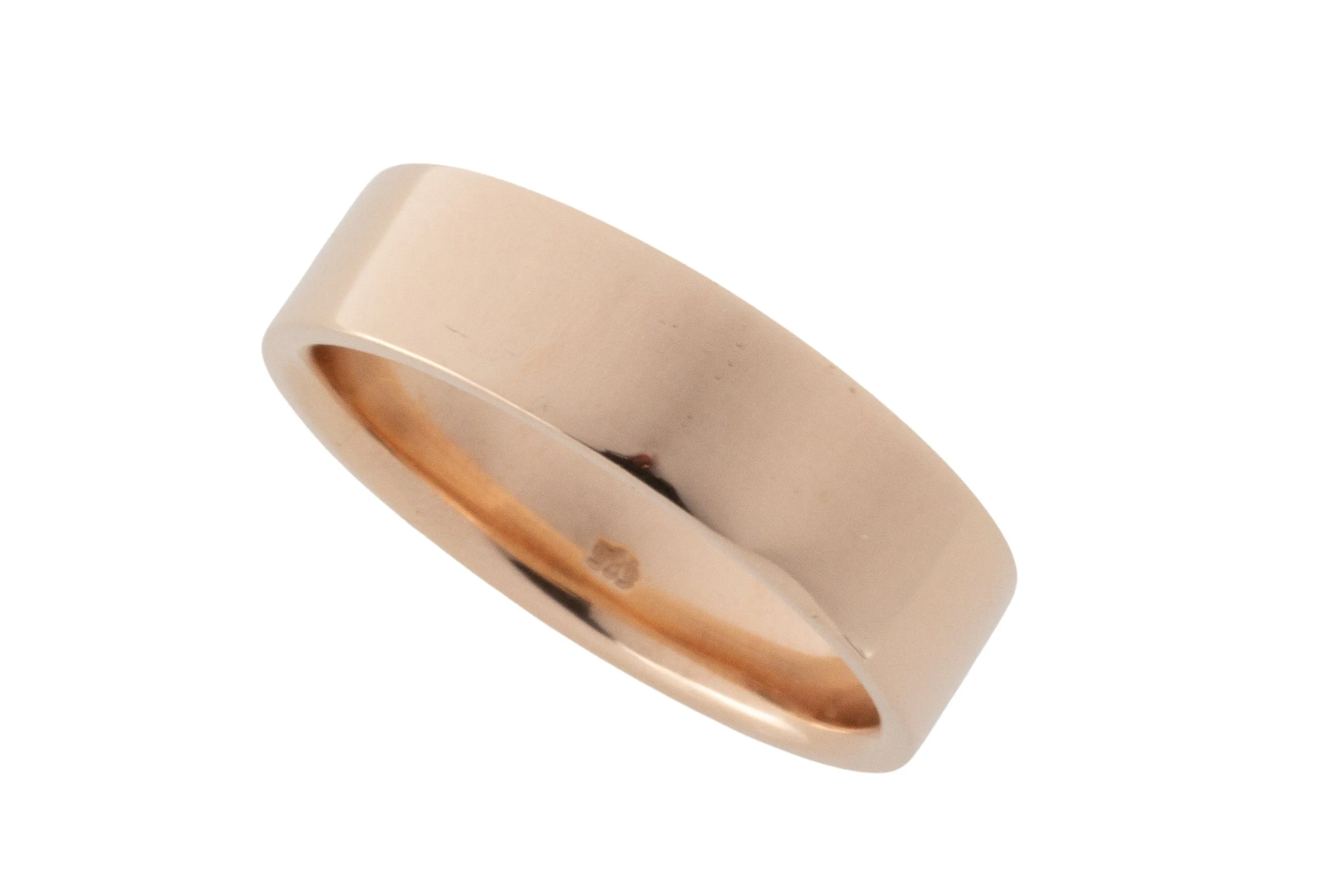 14 carat rose gold band