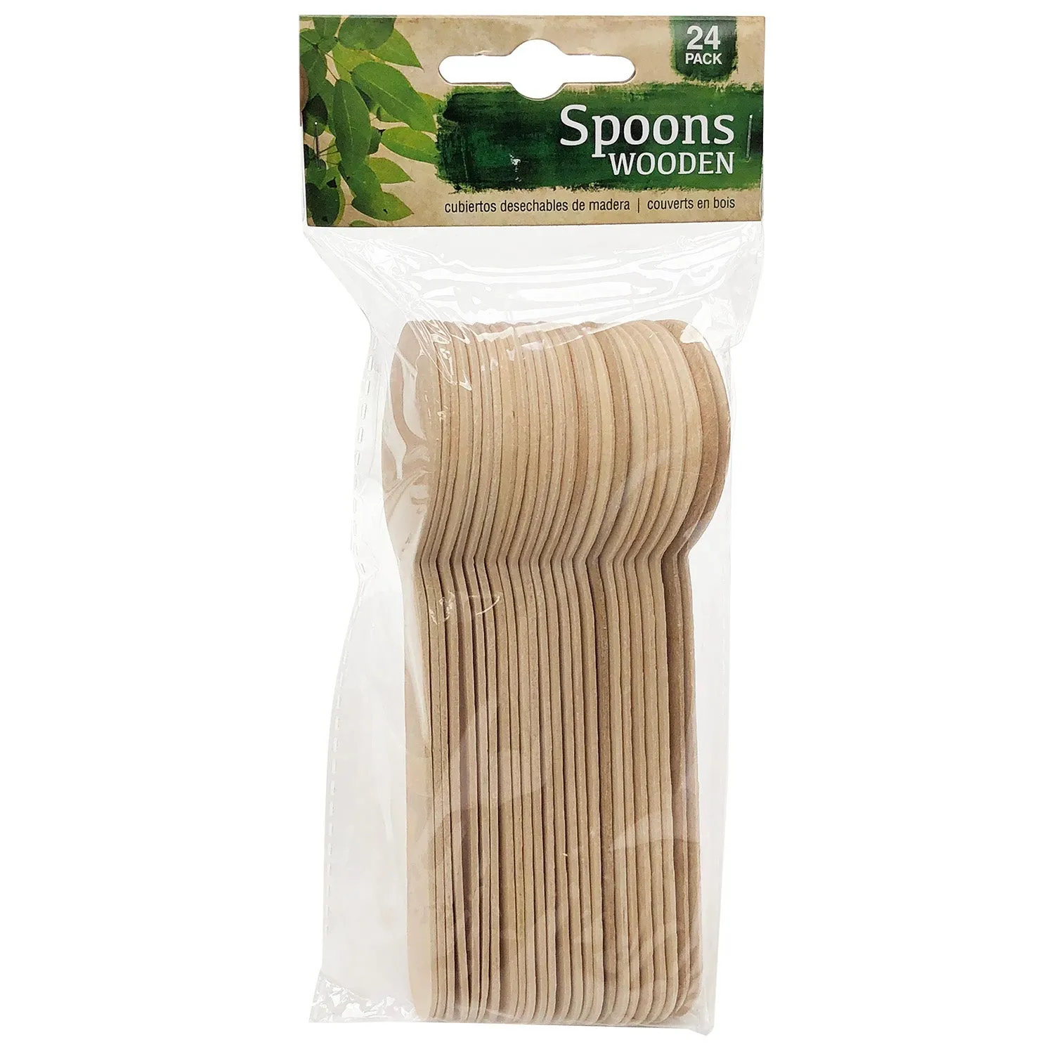 24-Pcs Wooden Spoon (6")