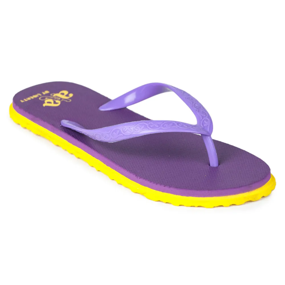 A-HA Casual Purple Flip-Flop For Women XL-HS02 By Liberty