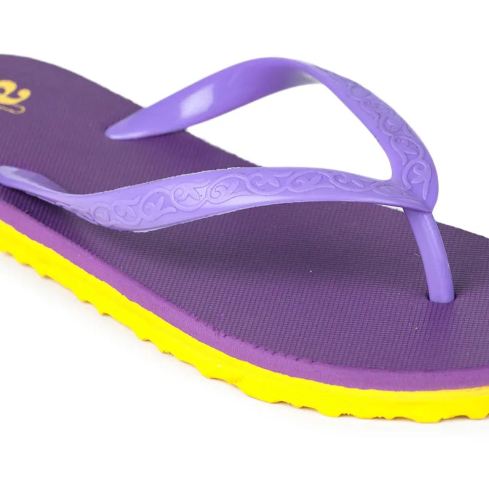 A-HA Casual Purple Flip-Flop For Women XL-HS02 By Liberty