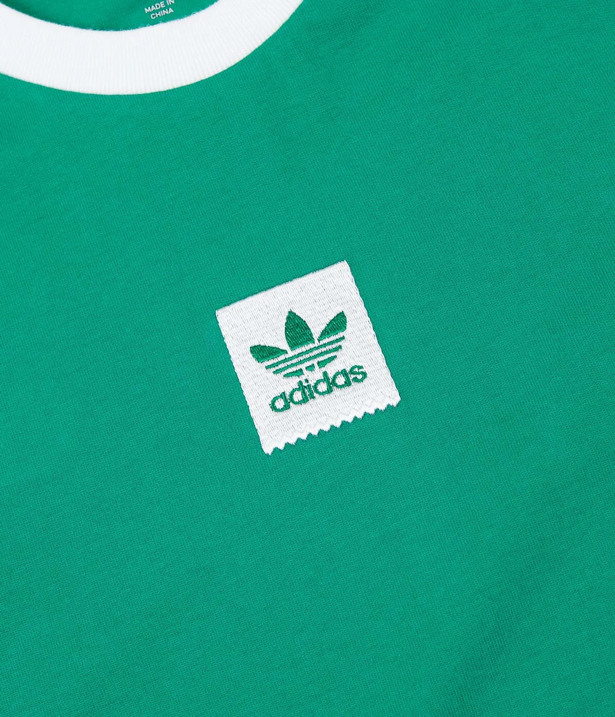 Adidas Cali BB Long Sleeve T-Shirt - Bold Green / White