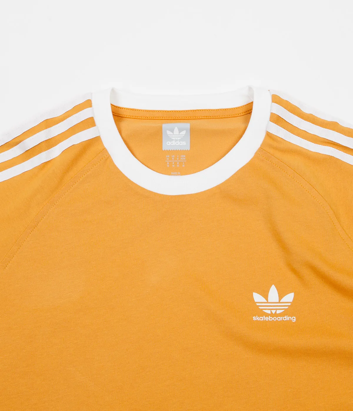 Adidas California 2.0 Long Sleeve T-Shirt - Tactile Yellow / White