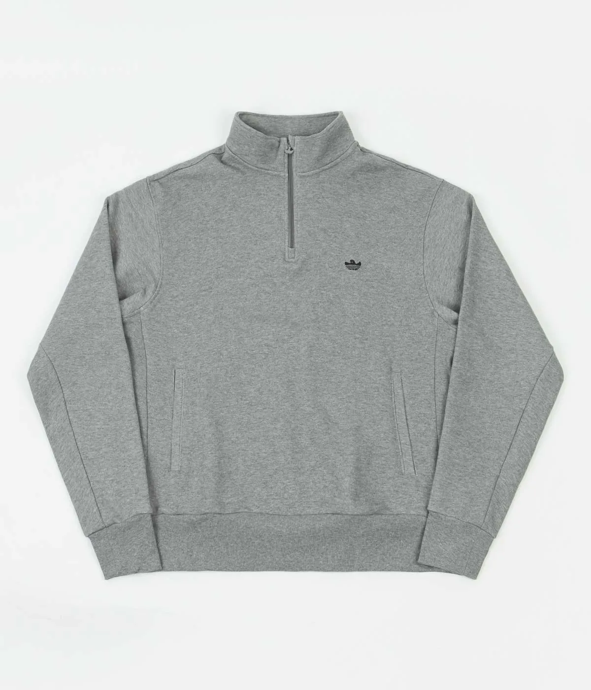 Adidas H Shmoo 1/4 Zip Sweatshirt - Core Heather / Black