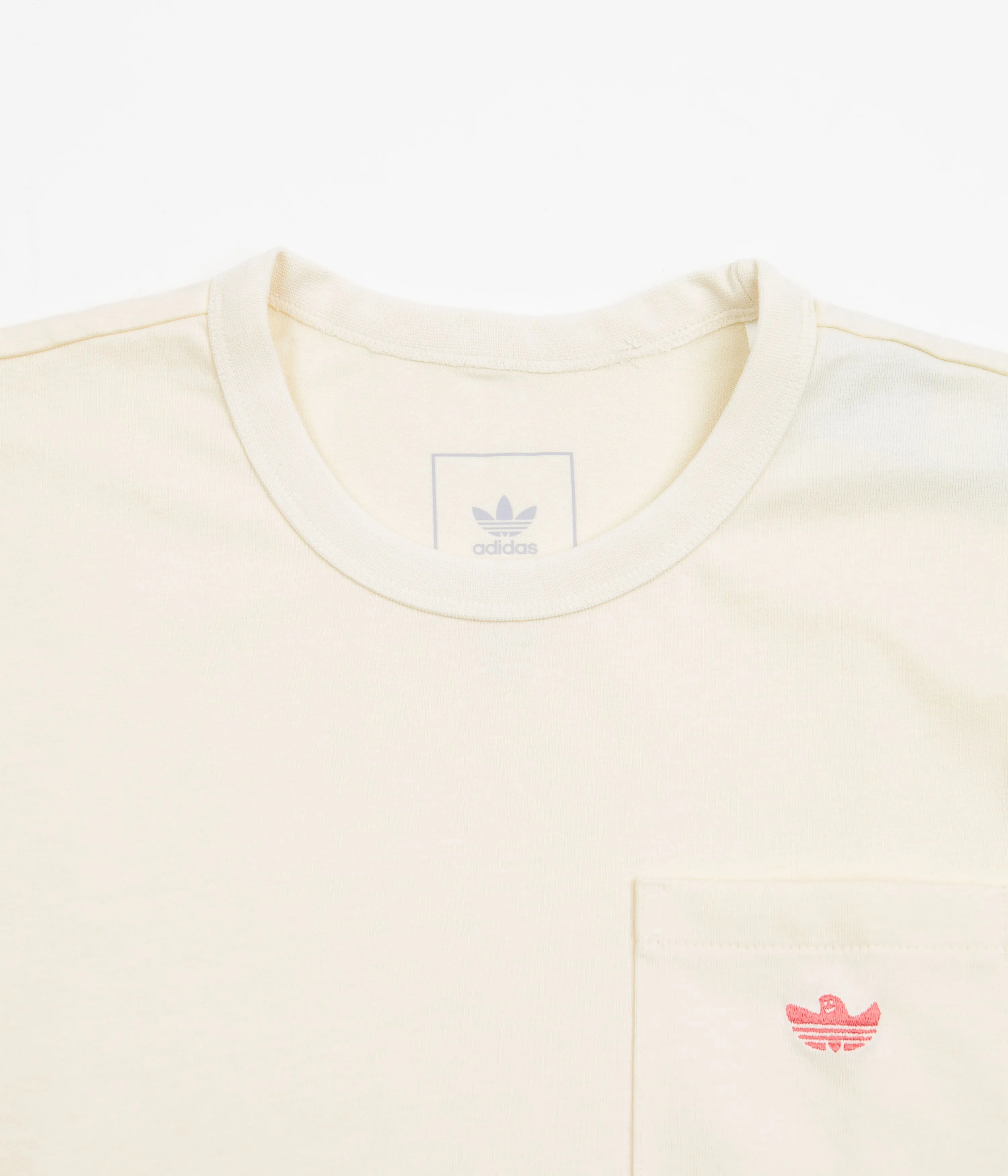 Adidas Heavyweight Shmoofoil Pocket T-Shirt - Cream White / Semi Turbo