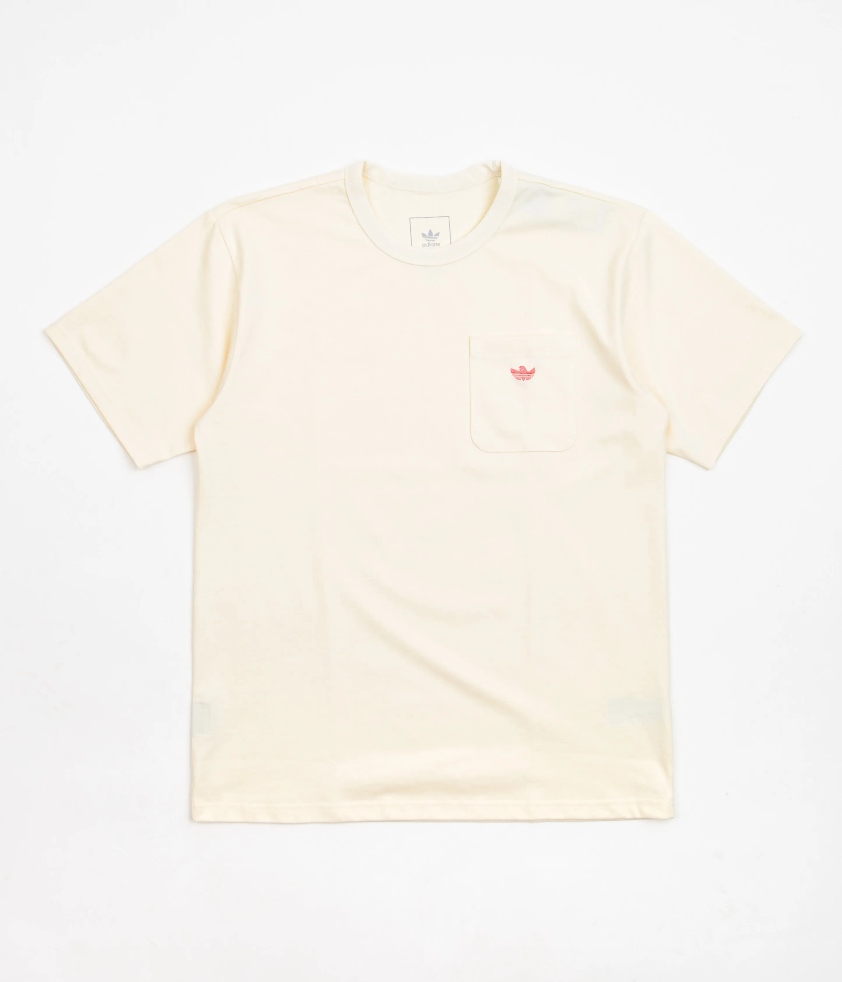 Adidas Heavyweight Shmoofoil Pocket T-Shirt - Cream White / Semi Turbo