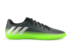 adidas Men's Messi 16.3 Indoor Soccer Shoes Dark Grey/Silver Metalic/Solar Green