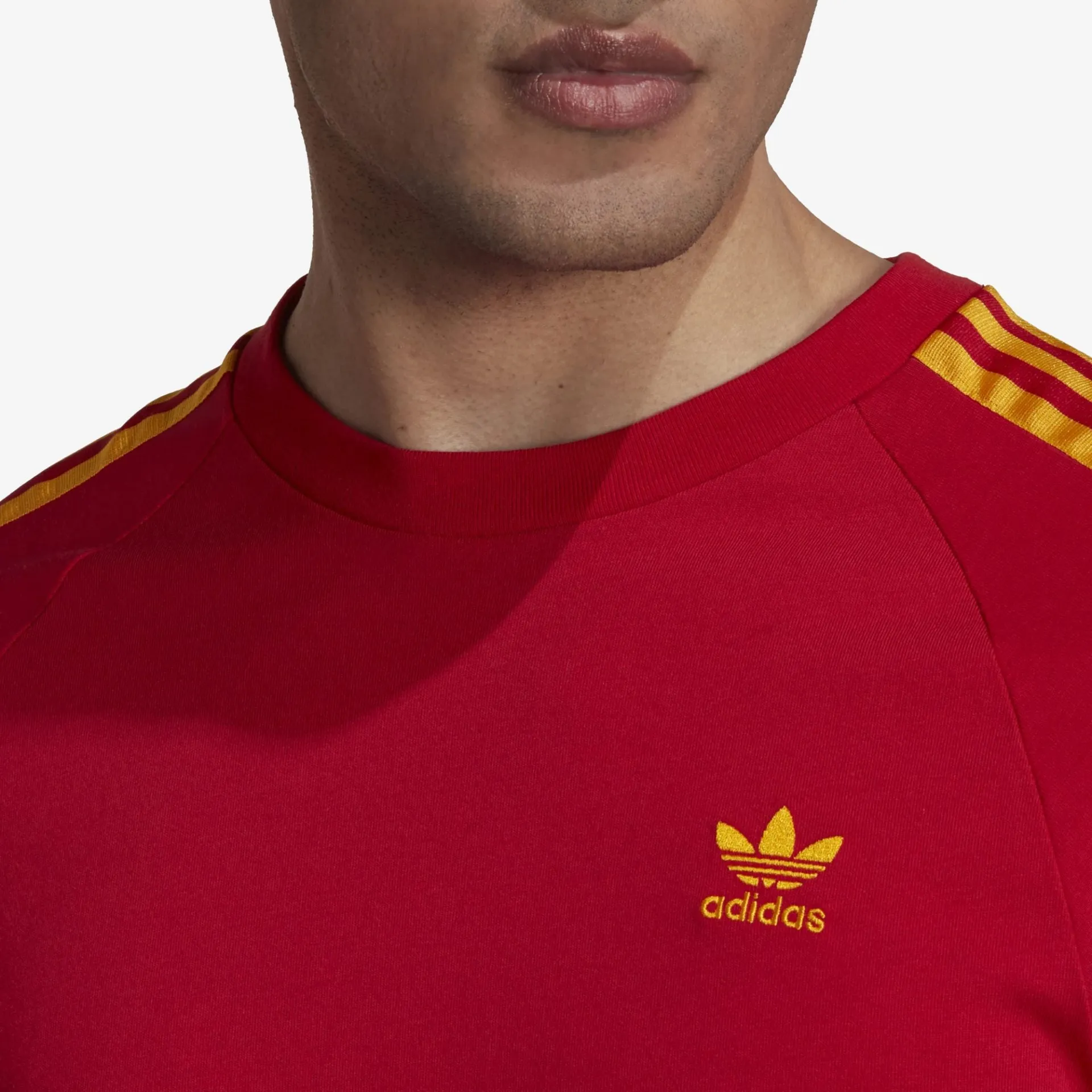 Adidas Originals | 3-STRIPES TEE  { RED