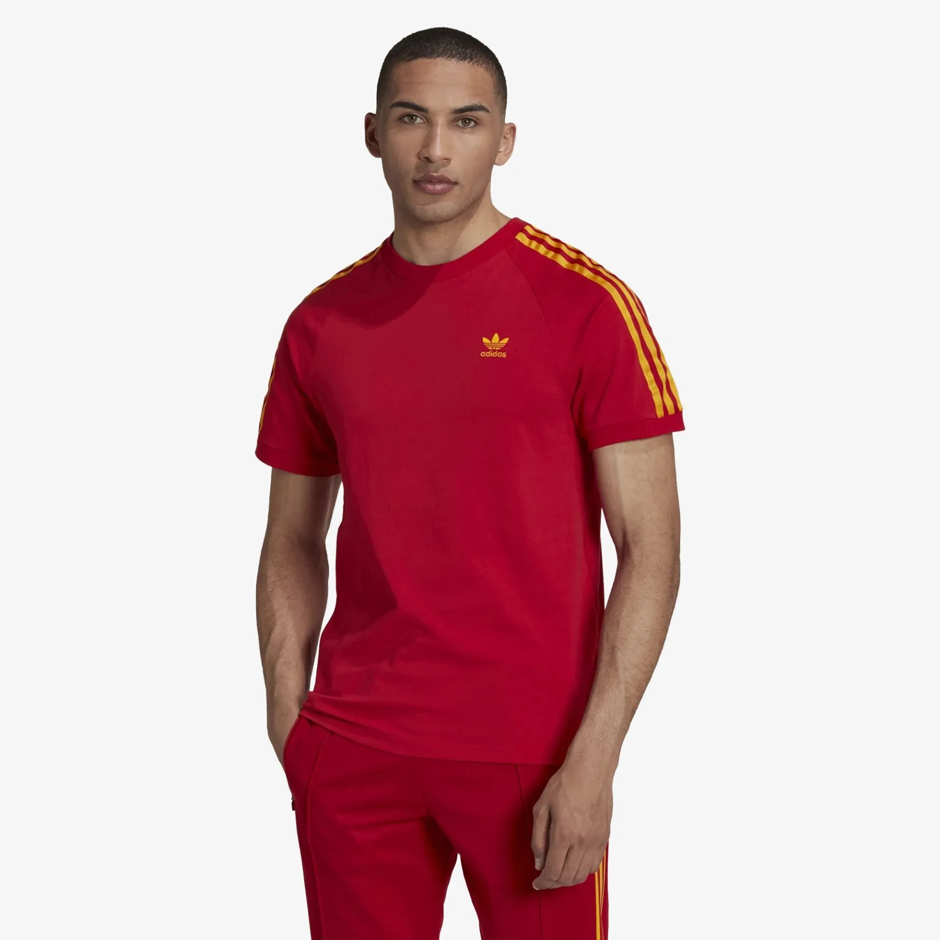 Adidas Originals | 3-STRIPES TEE  { RED