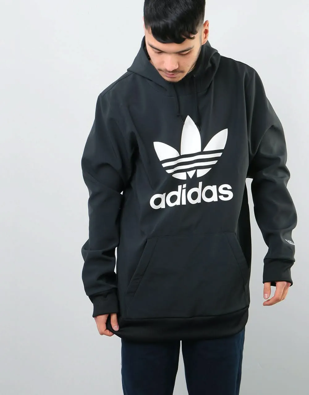 adidas Team Tech Pullover Hoodie - Black/White