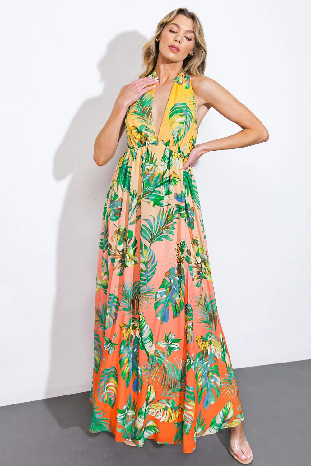 ADORABLE DAYS WOVEN MAXI DRESS