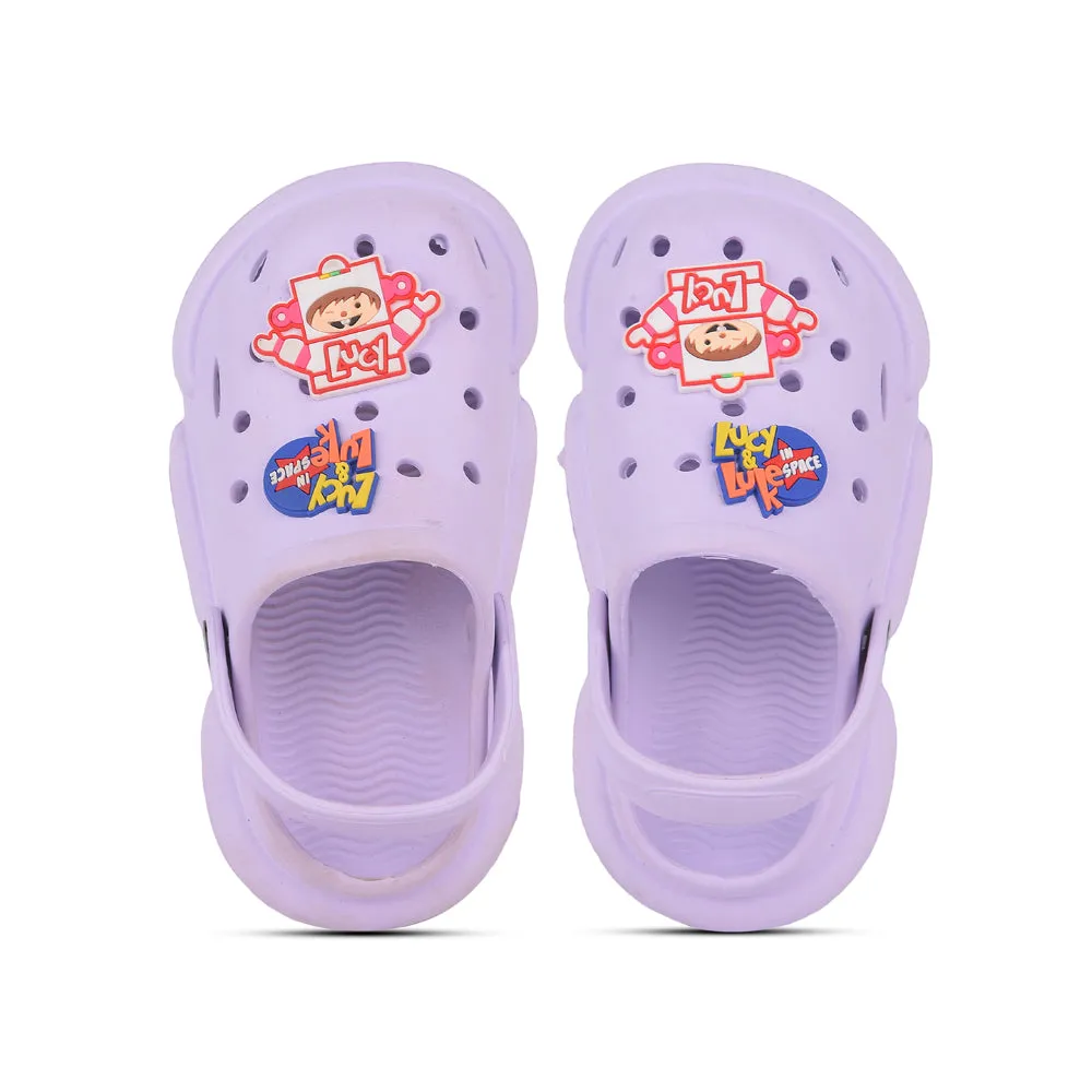 AHA Casual Purple Clogs For Kids ZQ-SH-018 By Liberty