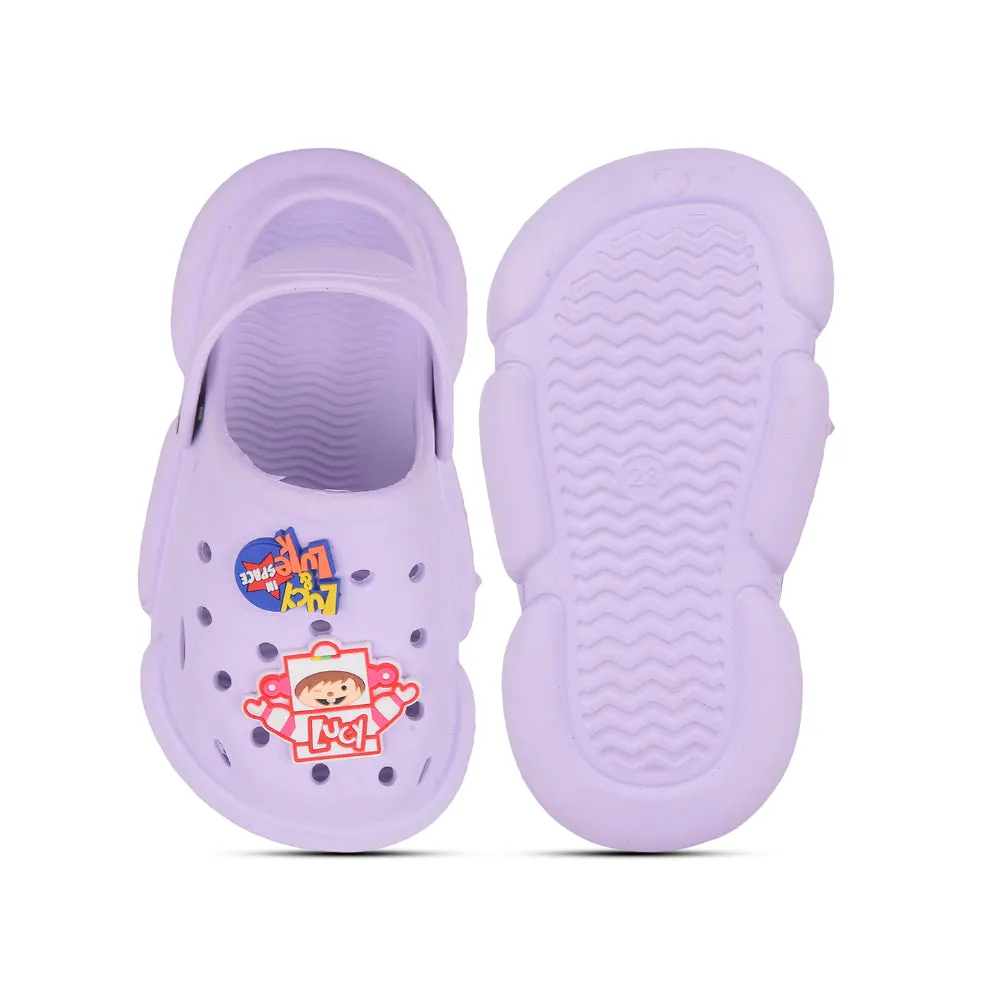 AHA Casual Purple Clogs For Kids ZQ-SH-018 By Liberty