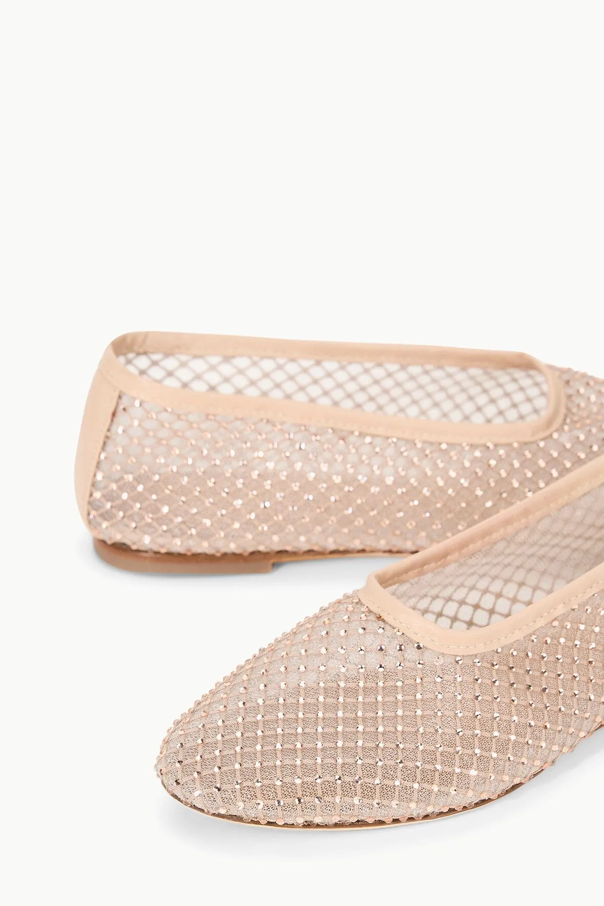 ALBA BALLET FLAT | CHAMPAGNE CRYSTAL MESH