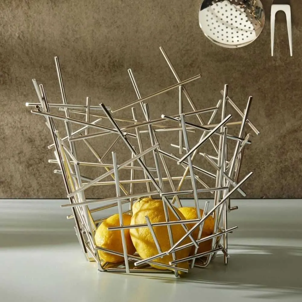 Alessi FC03 Blow up citrus basket in steel