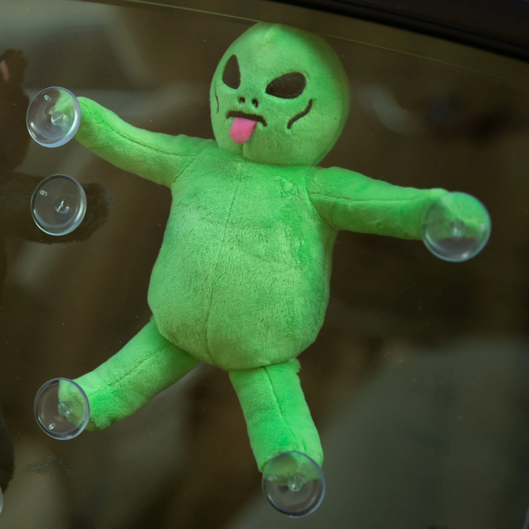 Alien Window Plush Suction Cup Plush Doll (Green)