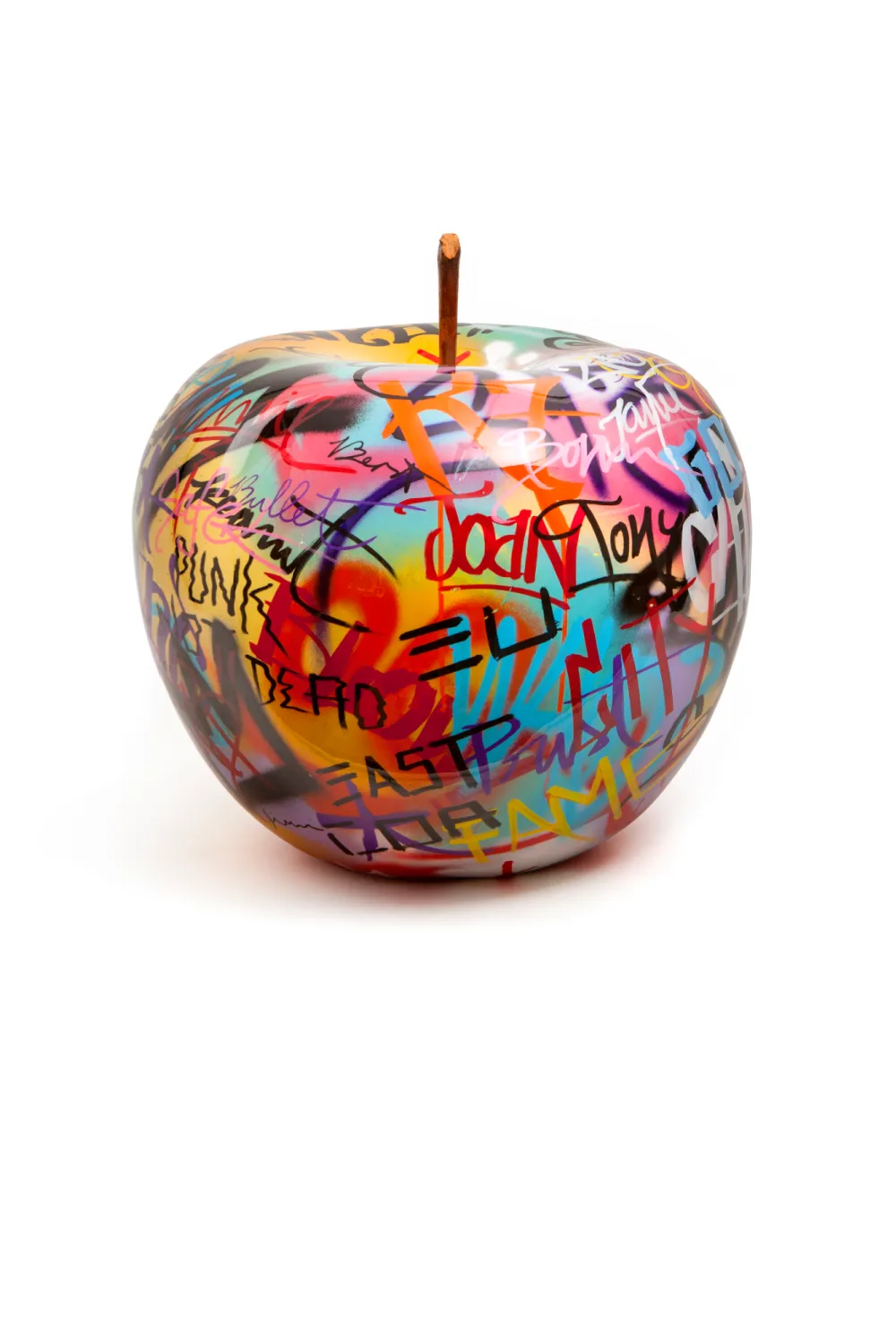 Apple Ceramic Sculpture | Andrew Martin Graffiti