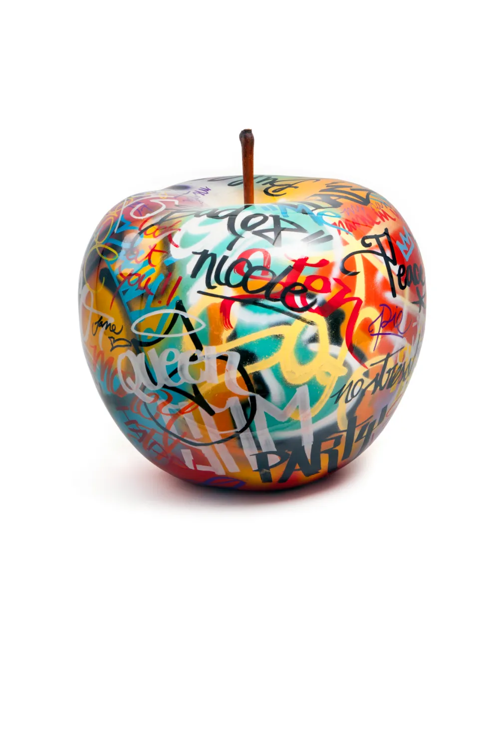 Apple Ceramic Sculpture | Andrew Martin Graffiti