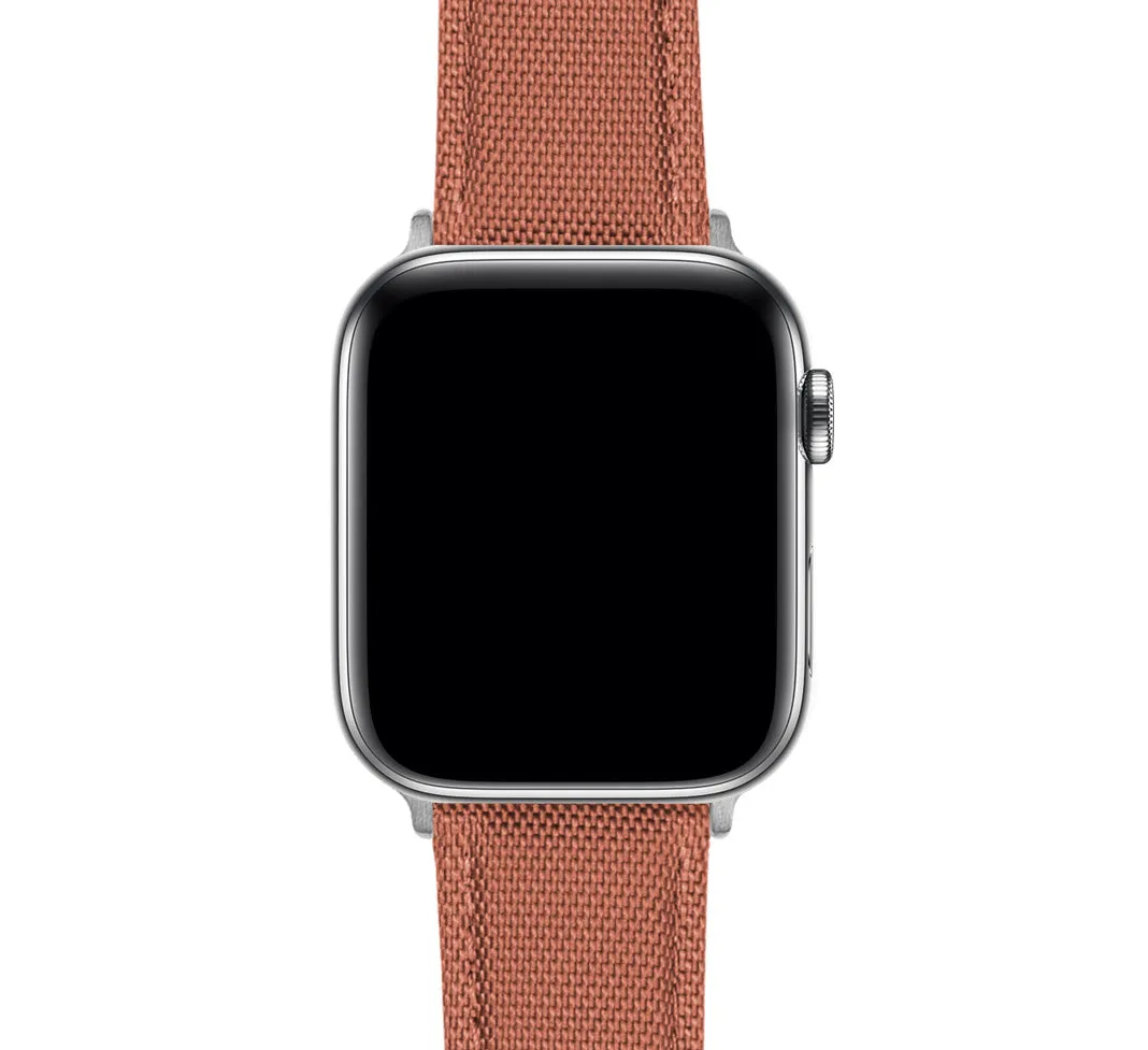 Apple Watch Copper Orange Sailcloth Watch Band