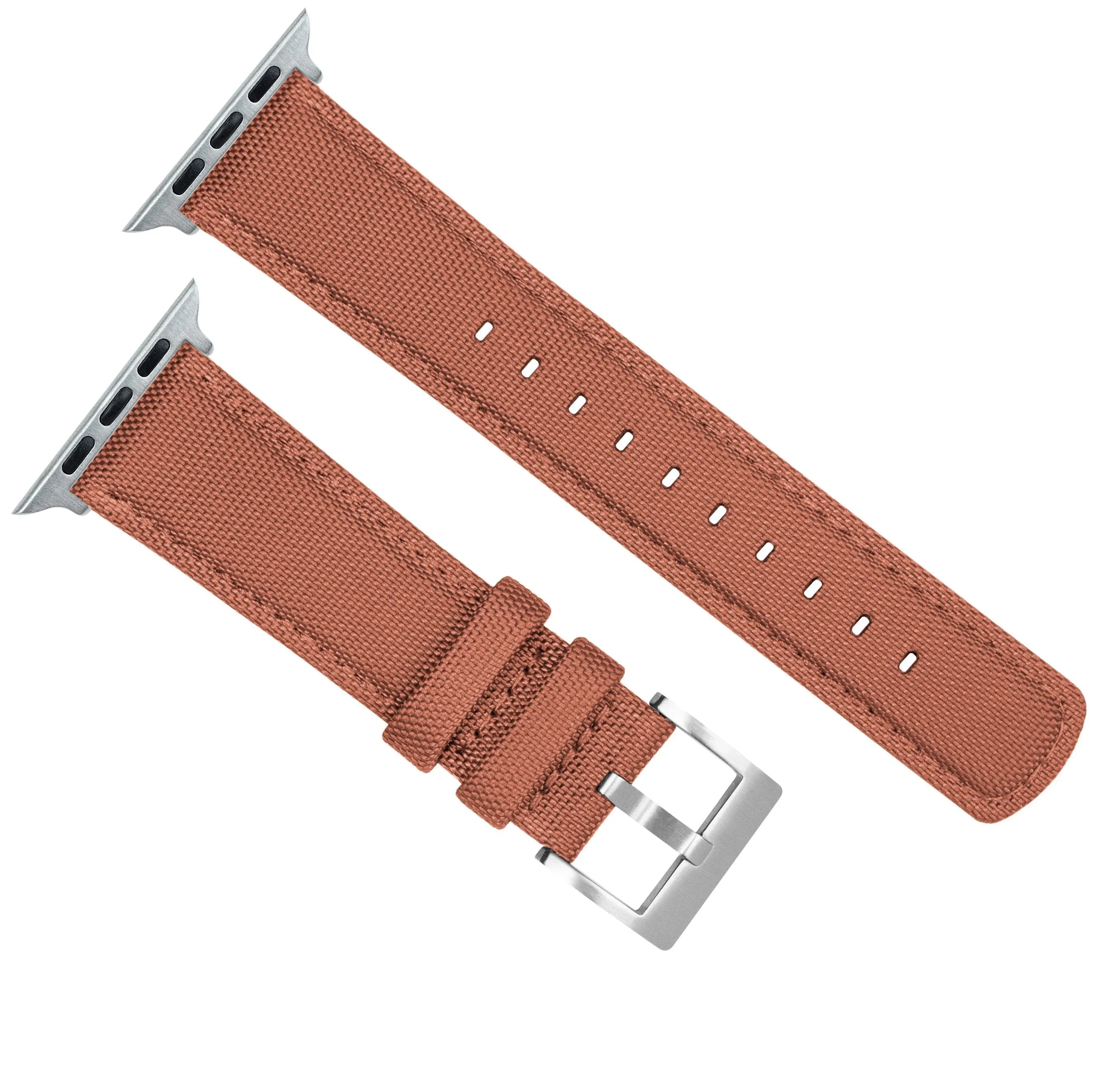 Apple Watch Copper Orange Sailcloth Watch Band