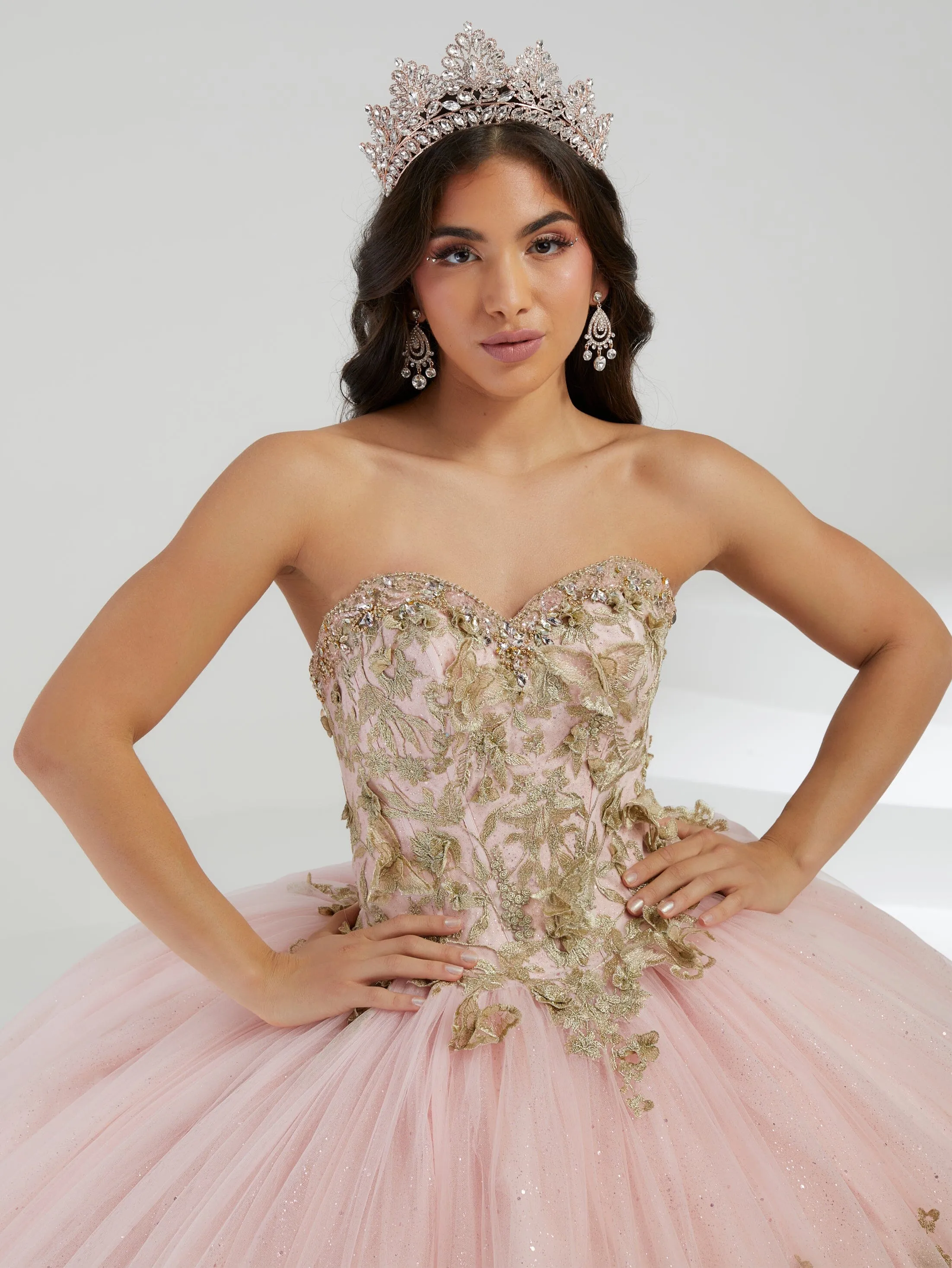 Applique Sweetheart Quinceanera Dress by House of Wu 26056