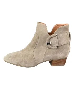 Aquatalia Fiamma Suede Tan Bootie, 8