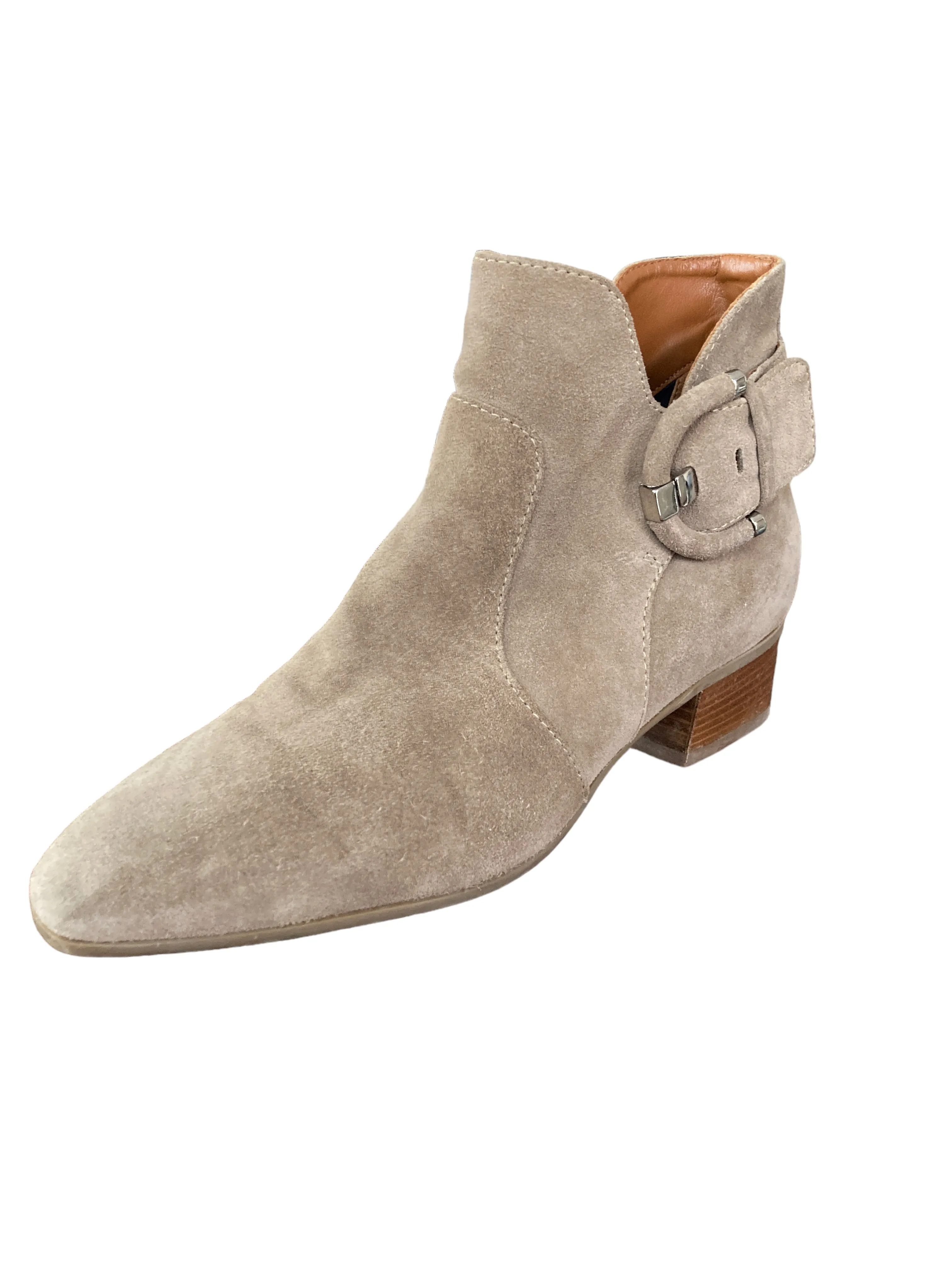 Aquatalia Fiamma Suede Tan Bootie, 8