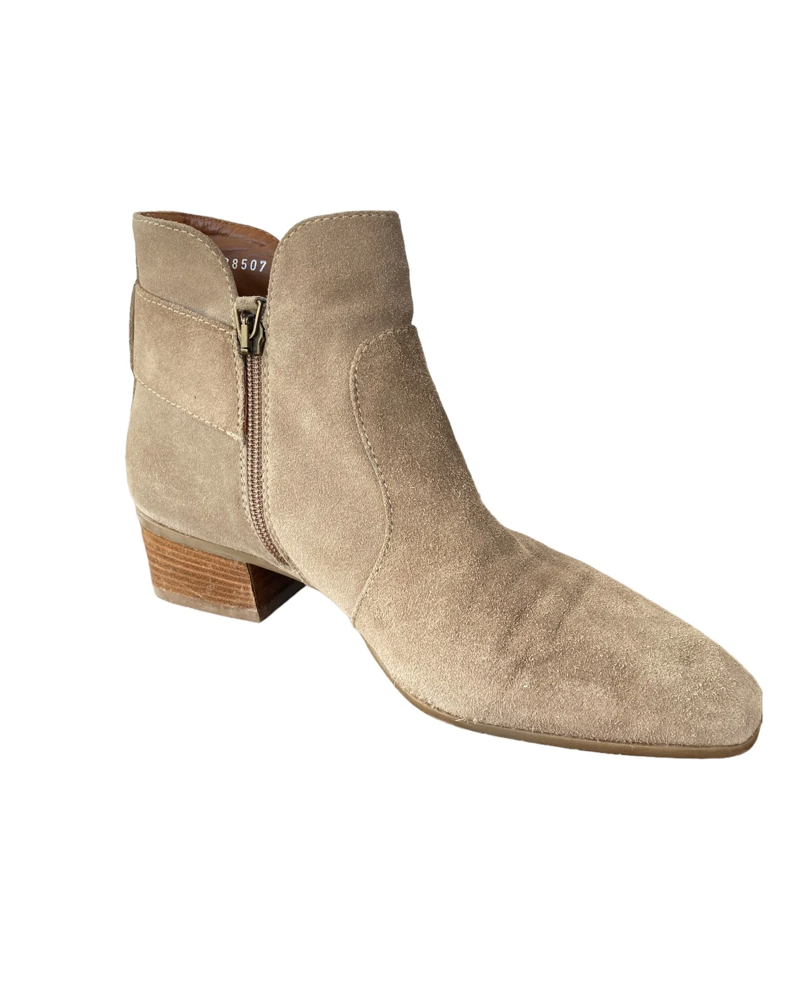 Aquatalia Fiamma Suede Tan Bootie, 8