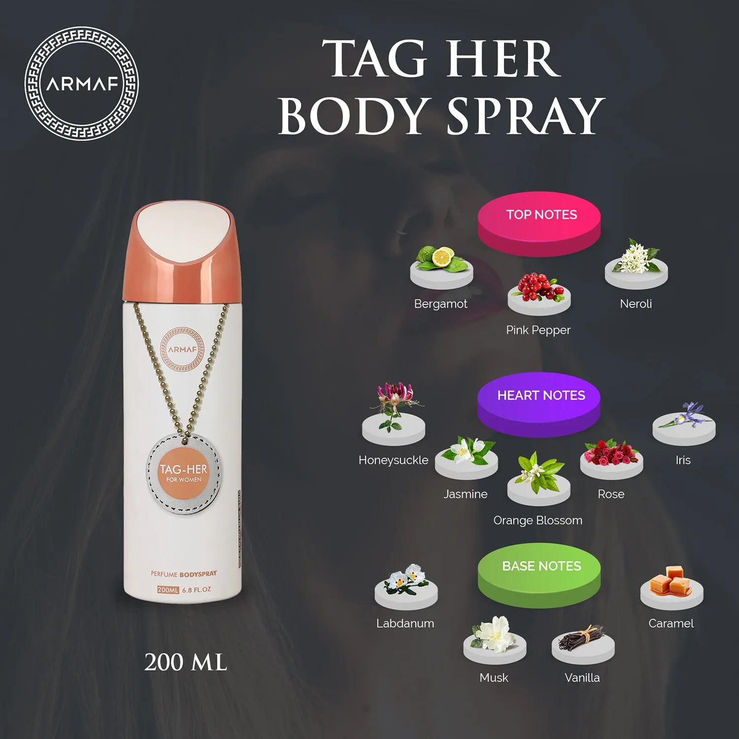 Armaf Tag Her Perfume Body Spray 200ML