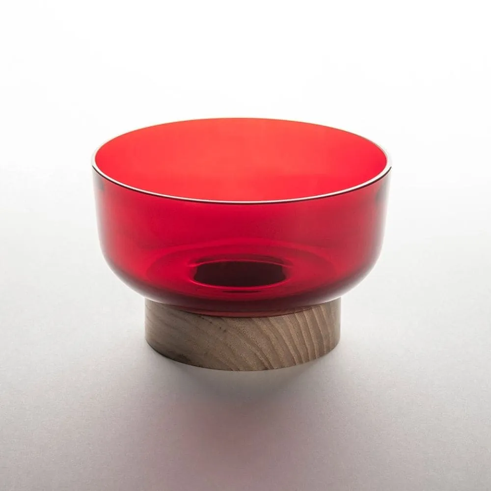 Artemide Bontà wooden base with bowl diam. 18 cm.