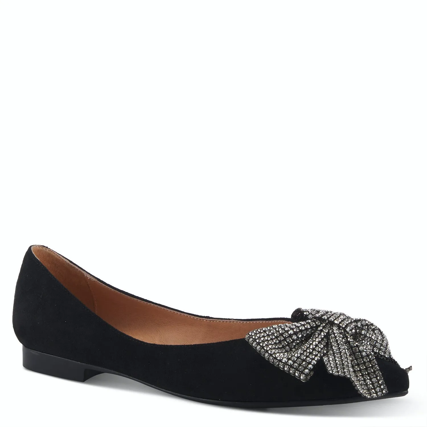 Azura Adularia Ornate Ballet Flat in Black CLOSEOUTS