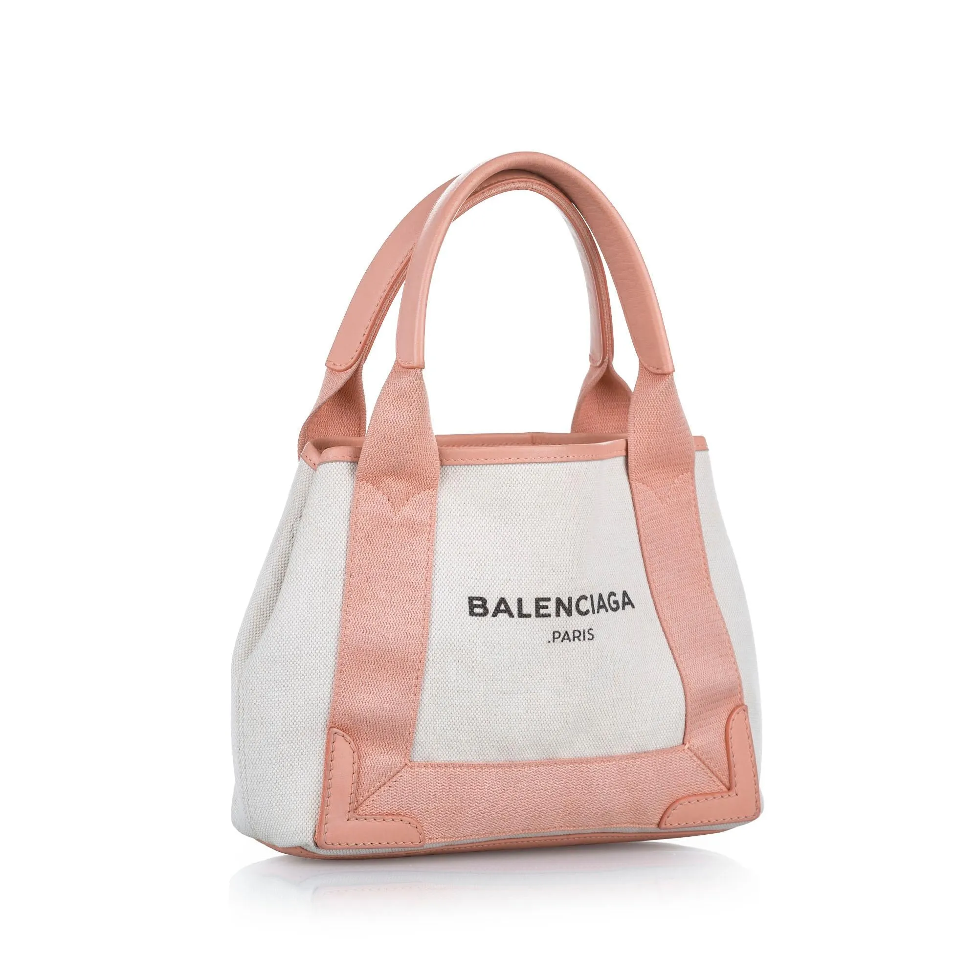 Balenciaga Navy Cabas XS Canvas Satchel (SHG-24720)