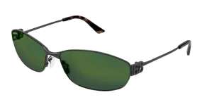 Balenciaga Sunglass Unisex Grey Green BB0336S-005