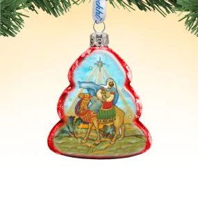 Balthazar Three Kings Mercury Glass Ornament by G. DeBrekht - Nativity Holiday Décor - 772016