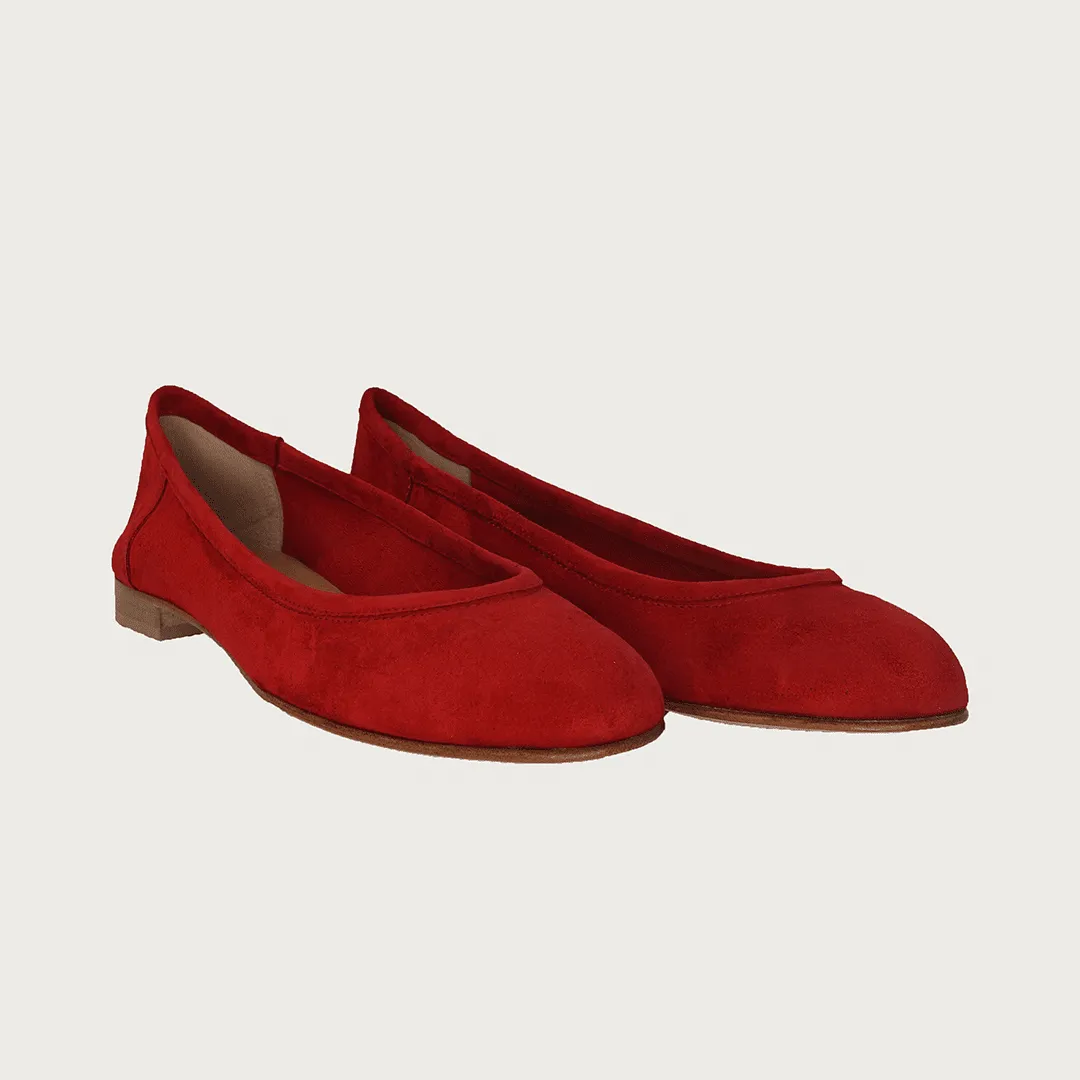 BAMBOLINA RED SUEDE