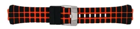 Band for Cruise Original/Cruise Original 112038 Black and Neon Orange Grid