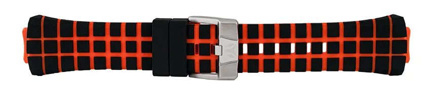 Band for Cruise Original/Cruise Original 112038 Black and Neon Orange Grid