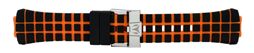 Band for Cruise Original/Cruise Original MP Limited Edition 111065 Black and Orange Grid