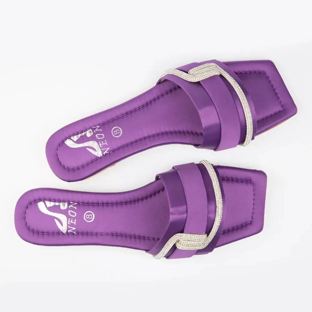 BAND SLIPPERS Purple