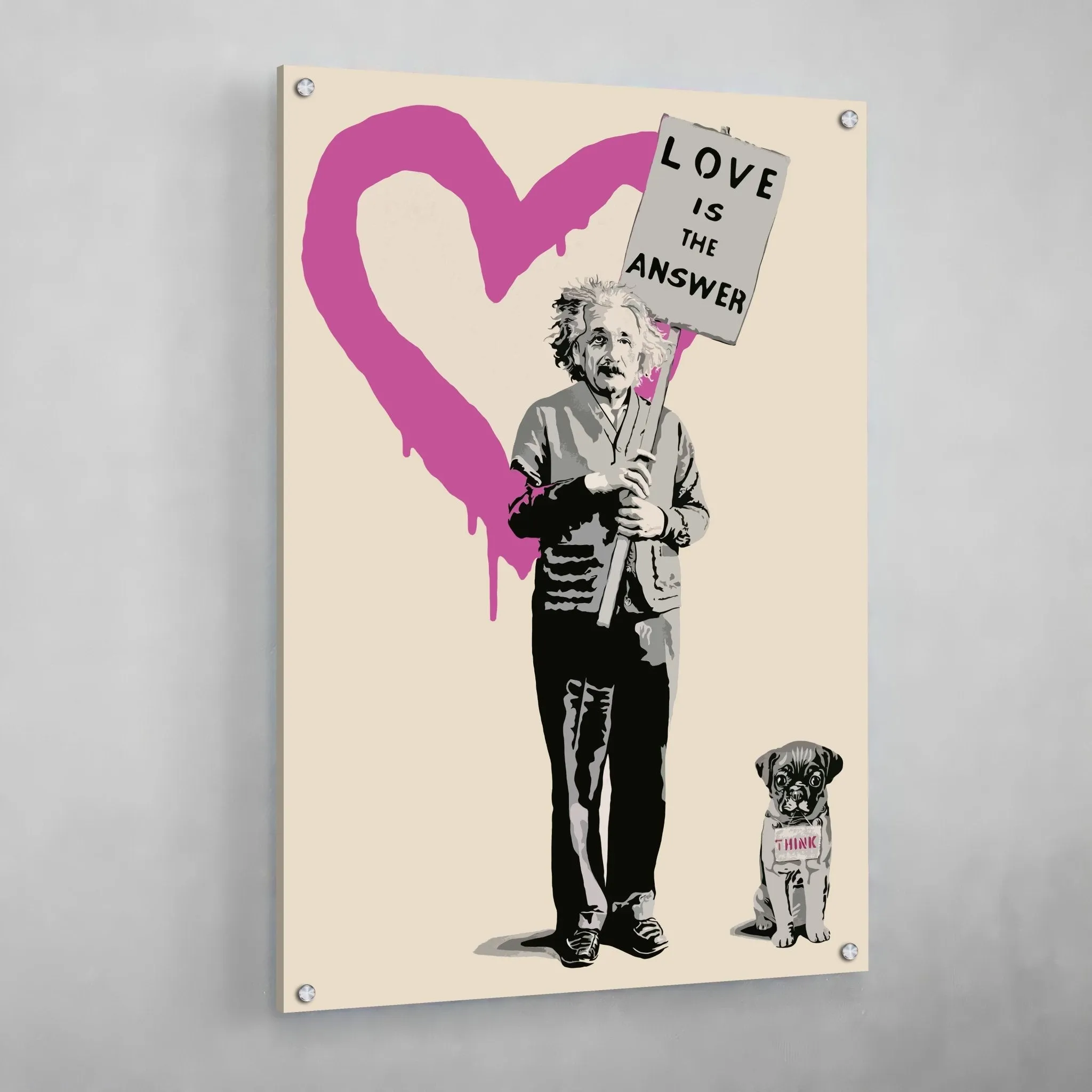 Banksy Einstein Love is the Answer