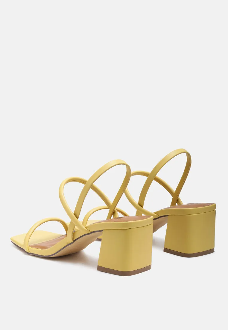 Beau Block Mid Heeled Strappy Sandal By Ruw