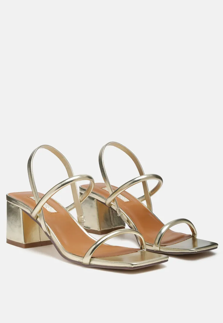 Beau Block Mid Heeled Strappy Sandal By Ruw