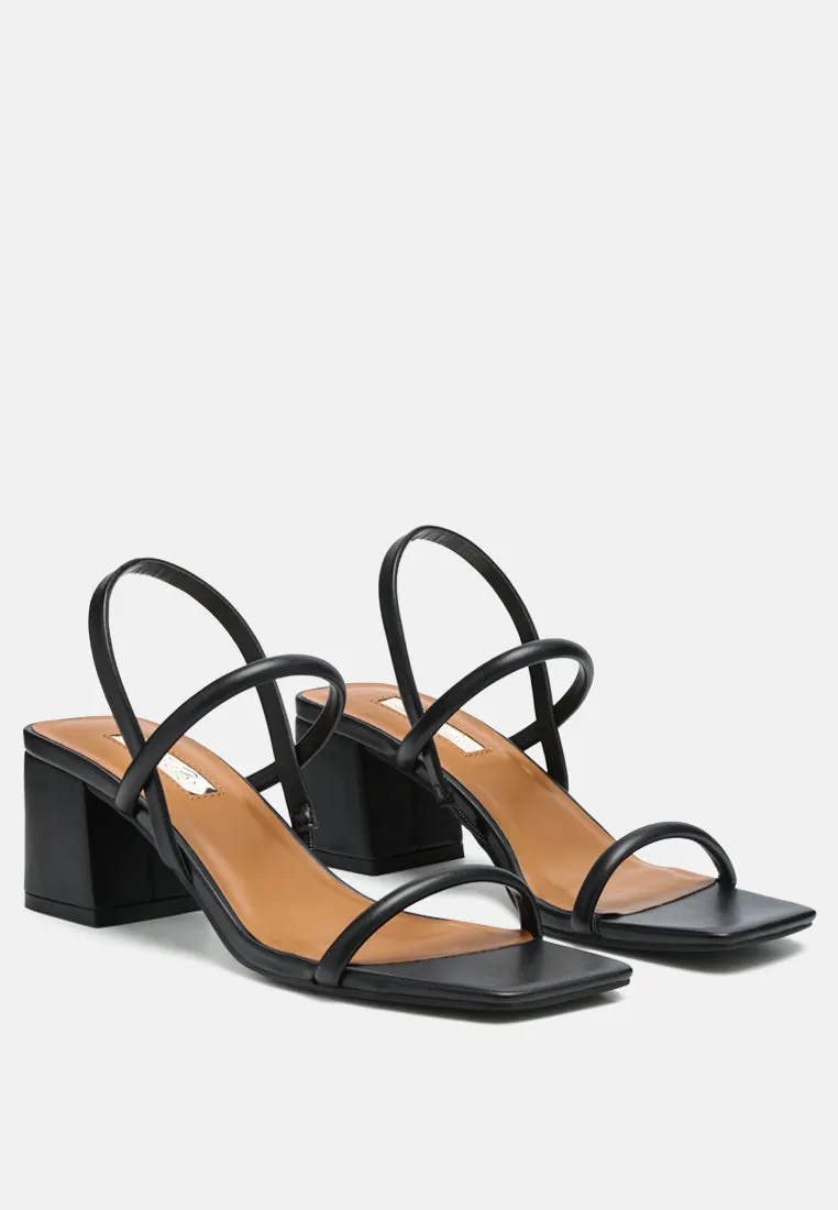 Beau Block Mid Heeled Strappy Sandal By Ruw