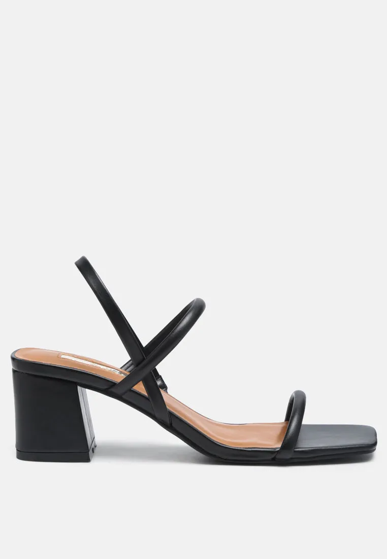 Beau Block Mid Heeled Strappy Sandal By Ruw