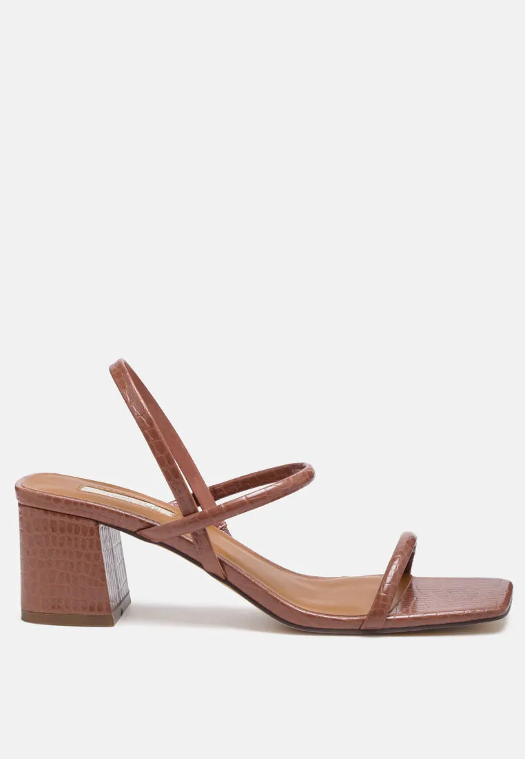 Beau Block Mid Heeled Strappy Sandal By Ruw