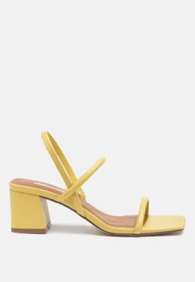 Beau Block Mid Heeled Strappy Sandal