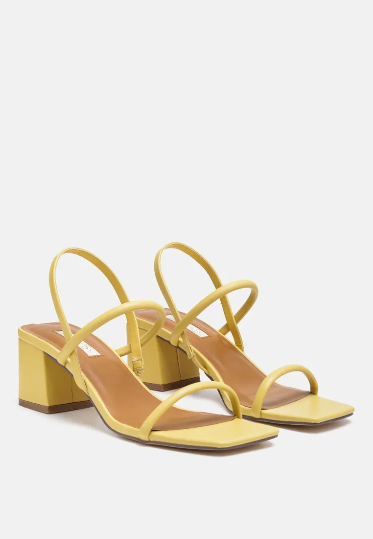 Beau Block Mid Heeled Strappy Sandal