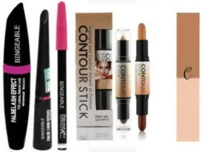 Bingeable 3in1 Beauty Eyeliner, Mascara, Eyebrow Pencil & Contour Stick Concealer (Pack of 2)