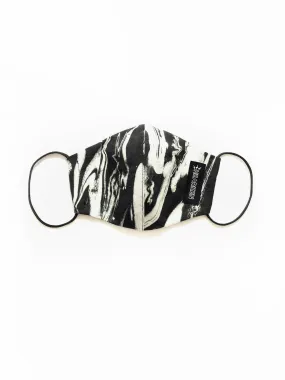 Black Marble Fitted Mask