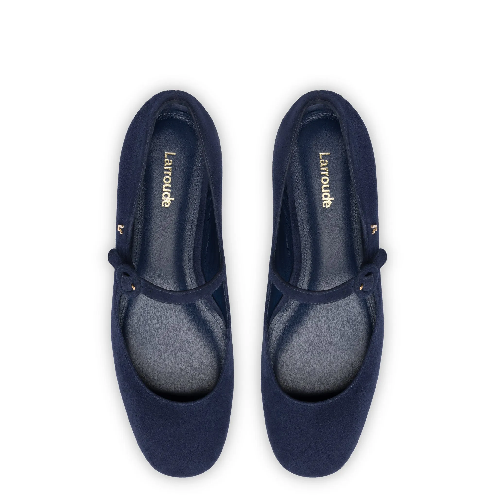 Blair Ballet Flat In Navy Suede